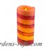 The Holiday Aisle Candy Cane Pillar Unscented Flameless Candle THDA8659